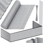 Natte pare - vue en pvc clture pare - vue habillage de balcon coupe - vent lamelles renforces rsistantes ...