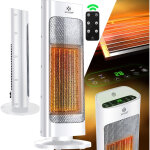 Kesser - radiateur soufflant avec tlcommande, conome en nergie, silencieux, 2000w, cramique, chauffage ...