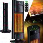 Kesser - radiateur soufflant avec tlcommande, conome en nergie, silencieux, 2000w, cramique, chauffage ...