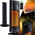 Kesser - radiateur soufflant avec t�l�commande, �conome en �nergie, silencieux, 2000w, c�ramique, chauffage ...