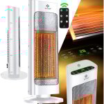Kesser - radiateur soufflant avec t�l�commande, �conome en �nergie, silencieux, 2000w, c�ramique, chauffage ...