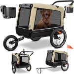 Remorque pour chien boxer 3 - in - 1 buggy pour chien & jogger remorque pour vlo grand volume env. 240 ...
