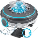 Kesser - robot de piscine, nettoyeur de piscine batterie aqua - 9000 avec sac de transport, pour piscines ...