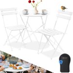 Kesser set de bistrot 3 pices table de bistrot avec 2 chaises pliantes set balcon meubles pliants set ...