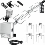 Kesser set de brochettes en acier inoxydable 107cm pour le barbecue  gaz weber spirit avec 4x aiguilles ...