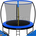 Kesser� trampoline de jardin certifi� t�v rheinland gs jusqu'� 150 kg avec filet de s�curit� �chelle ...