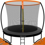Trampoline de jardin certifié tüv rheinland gs jusqu'à 150 kg avec filet de sécurité échelle couverture ... Trampoline de jardin certifié tüv rheinland gs jusqu'à 150 kg avec filet de sécurité échelle couverture ...