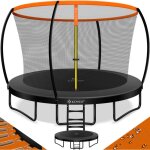 Kesser� trampoline de jardin certifi� t�v rheinland gs jusqu'� 150 kg avec filet de s�curit� �chelle ...