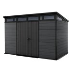Abri de jardin cortina 7, 15 m�, abri r�sistant aux intemp�ries, gris - keter