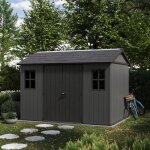 Keter - abri de jardin newton plus 1175 - 7, 2 m� - gris aspect bois