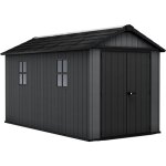 Keter - abri de jardin newton plus 7513 - 8, 6 m� - gris aspect bois