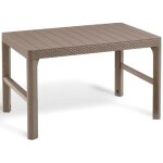 Keter table de jardin lyon cappuccino hauteur r�glable