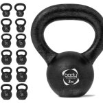 Kettlebell en fonte 2 kg body revolution ? poids d?entra�nement pour musculation et fitness � domicile ...
