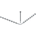 Keuco - ensemble barre de rideau de douche plan pour douche carrée 900 x 900 mm aluminium argent / anodisé ... Keuco - ensemble barre de rideau de douche plan pour douche carrée 900 x 900 mm aluminium argent / anodisé ...