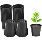 Lot de 50 petits pots de fleurs, ronds, en plastique, épais, brillants, de 5, 4 cm, pour semences, semis ... Lot de 50 petits pots de fleurs, ronds, en plastique, épais, brillants, de 5, 4 cm, pour semences, semis ...