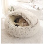 Lit douillet pour chien et chat avec housse lavable - panier et coussin confortable pour petits animaux ... Lit douillet pour chien et chat avec housse lavable - panier et coussin confortable pour petits animaux ...