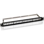 Goobay - keystone panneau de brassage 19 pouces (48, 3 cm) (stp), vide (1 u), pour 24x modules keystone. ...