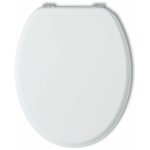 Kiamami valentina - abattant wc universelle blanc pour wc en bois laqu�