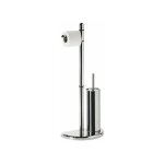 Kiamami valentina - combin porte - rouleau et brosse wc chrom hibiscus