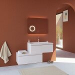 Kiamami valentina - meuble salle de bains 120 cm à suspendre, blanc mat, avec tiroir excentré seattle ... Kiamami valentina - meuble salle de bains 120 cm à suspendre, blanc mat, avec tiroir excentré seattle ...