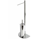 Kiamami valentina - porte - rouleau de papier toilette et brosse de toilette chromé avec base en demi ... Kiamami valentina - porte - rouleau de papier toilette et brosse de toilette chromé avec base en demi ...