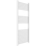 Kiamami valentina - radiateur chauffe serviettes salle de bain 50x120 avec 23 tubes blancs Kiamami valentina - radiateur chauffe serviettes salle de bain 50x120 avec 23 tubes blancs