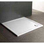Kiamami valentina - receveur de douche en r�sine 100x100 cm au ras du sol klio