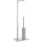 Kiamami valentina - support de salle de bain en acier inoxydable avec porte - rouleau de papier toilette ...