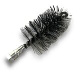 Brosse � tube pro acier � 70 mm raccord m12175 femelle ame en acier torsad� nettoyage brossage tube et ...