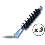 Lot de 3 brosses  tube acier  30mm nettoyage brossage elimination de la rouille dcalaminage tuyaux ...