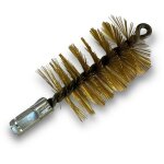 Brosse � tube pro laiton � 65 mm raccord m12175 femelle ame en acier torsad� nettoyage brossage tube ...