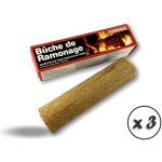 Bche de ramonage chimique chemine insert pole chaudire foyers ouverts - lot de 3 - buche de ramonage ...