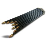 Canne ramonage hyper pro pleine contre vissante  20 mm embout acier filet - quantit x10 - longueur ...