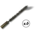 Ecouvillon inox condenseur lot de 6 � 8 mm raccord laiton taraud� m6 femelle torsade en acier galvanis� ...