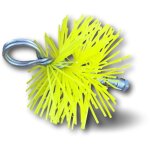 Hrisson rond synthtique embout acier filet m121, 75mm ramonage -  125 mm - hrisson nylon