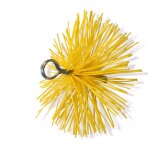 H�risson rond synth�tique embout acier filet� m121, 75mm ramonage - � 180 mm - h�risson nylon