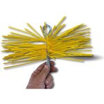 H�risson rond synth�tique embout acier filet� m121, 75mm ramonage - � 300 mm - h�risson nylon