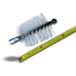 H�risson rond synth�tique embout acier filet� m121, 75mm ramonage - � 80 mm - h�risson nylon