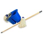 Kit balai  franges espagnol seau double bac professionnel 2x7 litres - quantit x 1 - seau double bacs ...