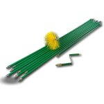 Kit ramonage rotatif systme tout kiblok hrisson nylon cannes vertes autobloquantes -  150 mm - nylon ...