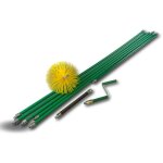 Kit ramonage rotatif systme tout kiblok hrisson nylon cannes vertes autobloquantes -  180 mm - nylon ...