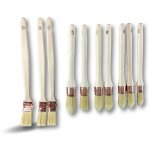 Lot 10 pinceaux � rechampir pouces plats coud�s version pro 100% france - a l'unit� - pack 10 pinceaux ...