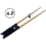 Kibros - pelle bèche à trou en acier avec 2 manches bois 140 cm - quantité x 3 - version 2 manches Kibros - pelle bèche à trou en acier avec 2 manches bois 140 cm - quantité x 3 - version 2 manches