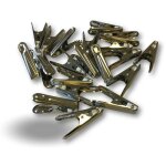 Lot de pinces � linge de m�nage en acier inoxydable 6, 51 cm tampon grip pad - pack 20 pinces - pinces ...