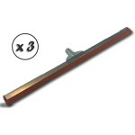 Kibros - raclot balai raclette extracteur d'eau pour sol - quantit� x 3 - 75 cm rouge - sans manche