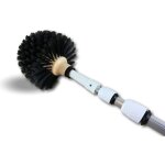 Tte de loup balai brosse boule manche tlescopique aluminium 3, 80 m vinyl fleur tte  180 mm  douille ...