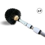 Tête de loup balai brosse boule manche télescopique aluminium - quantité x 6 - tête de loup pro manché ... Tête de loup balai brosse boule manche télescopique aluminium - quantité x 6 - tête de loup pro manché ...