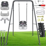 Balan�oire b�b� avec support indoor / outdoor avec support m�tallique r�glable en hauteur ch�ssis de ...