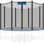 Filet de s�curit� pour trampoline rond � 244 cm ? hauteur 165 cm ? r�sistant aux uv ? fixation par mousqueton ...