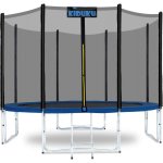 Kiduku trampoline  366 cm kit complet avec filet de scurit, chelle, housse de bord, ancrage au sol ...